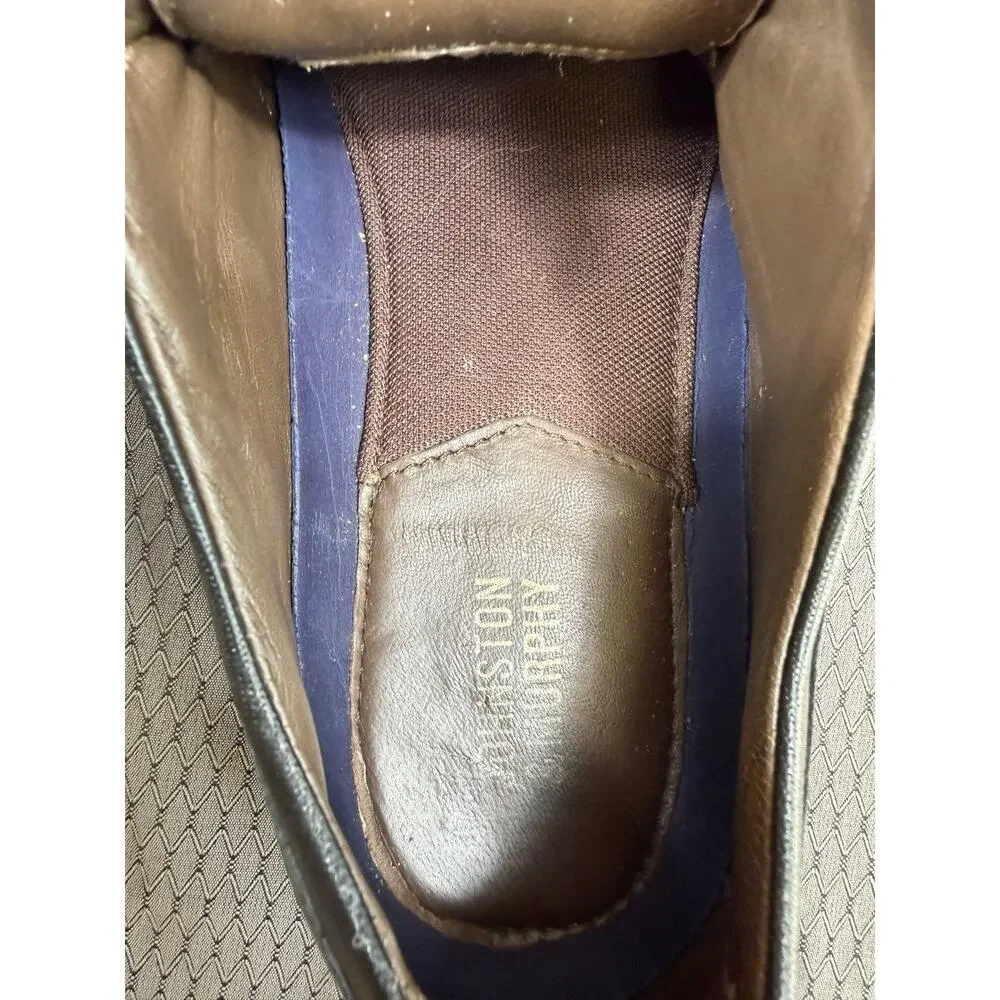 Johnston & Murphy Shoes Mens Size 7.5M Black Leather Cap Toe Derby Dress